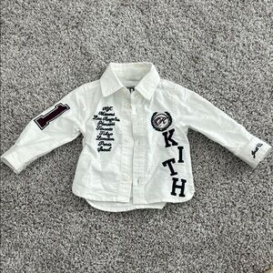 Kith White Graphic Button Down Shirt